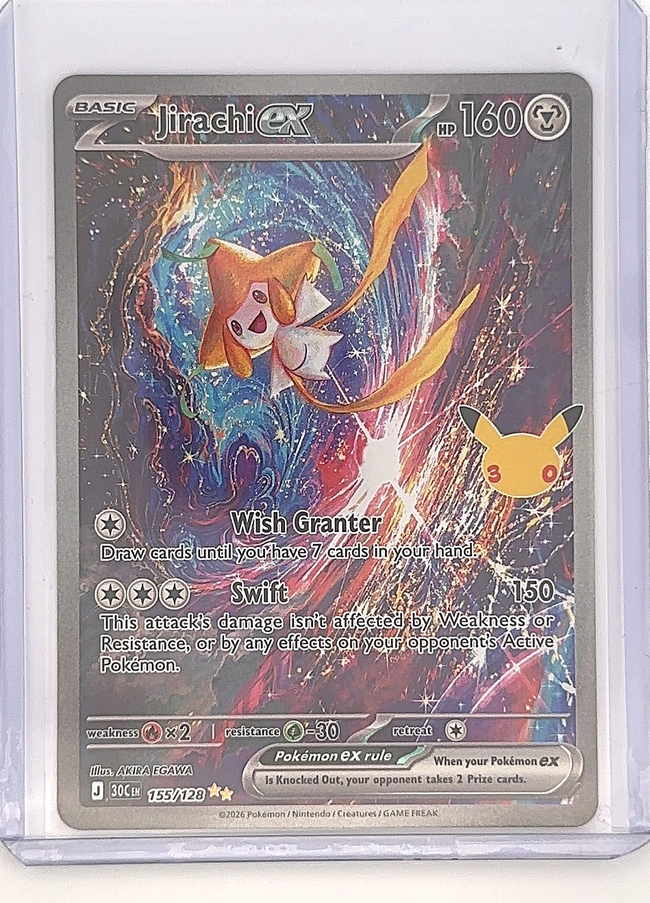 Jirachi ex - 155/128 #155/128 — front