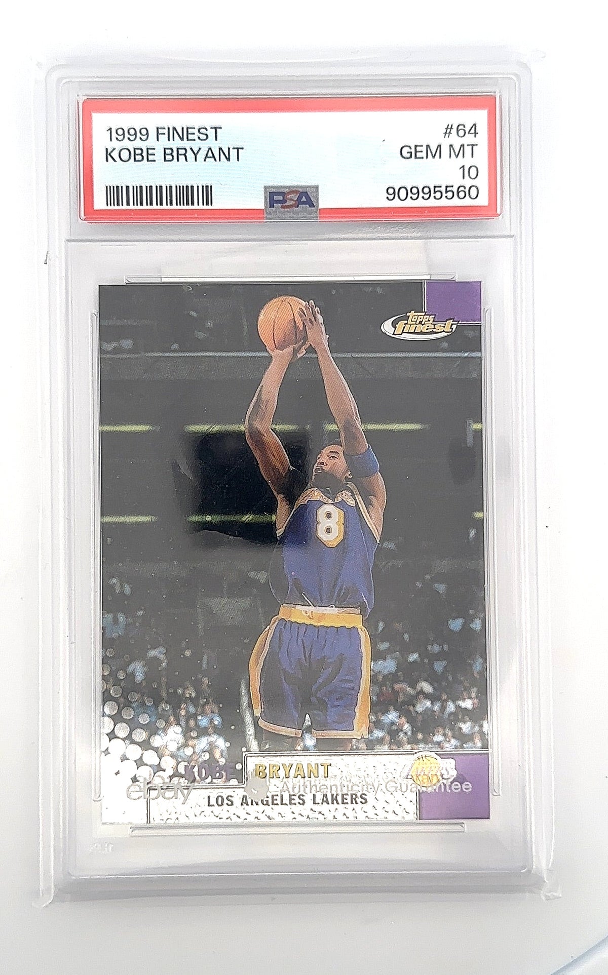 Kobe Bryant 1999 Finest #64 PSA GEM MT 10 — front