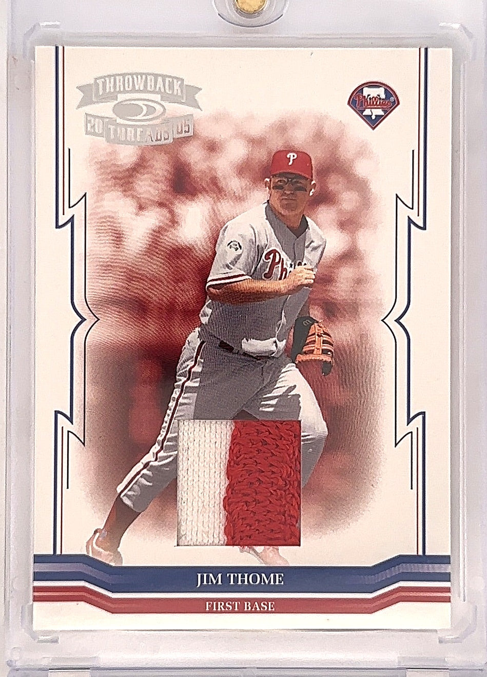 2005 Throwback Threads Jim Thome #177 /100 — front