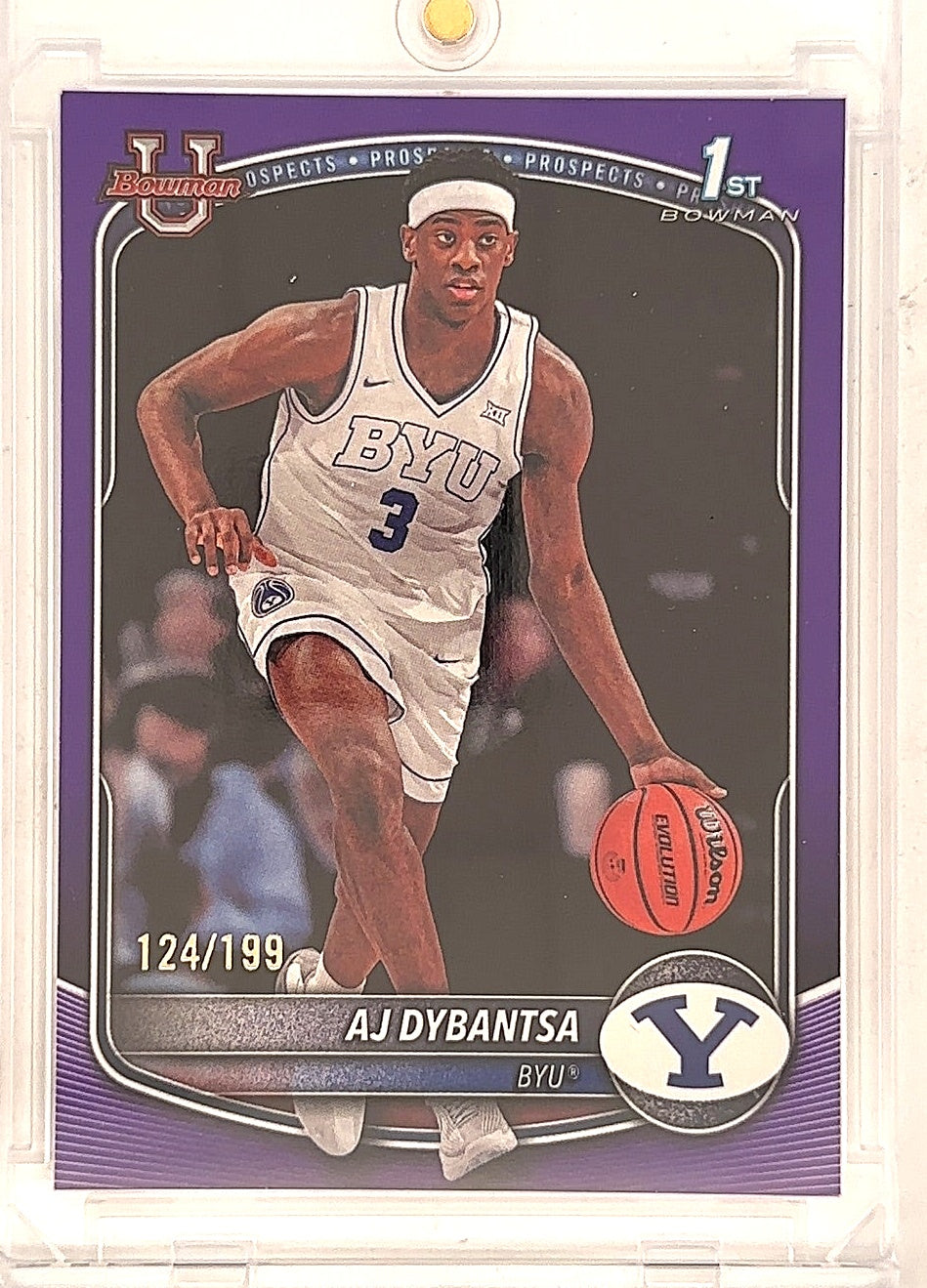 2025 Bowman Prospects AJ Dybantsa [Purple Border] #BPP-1 — front