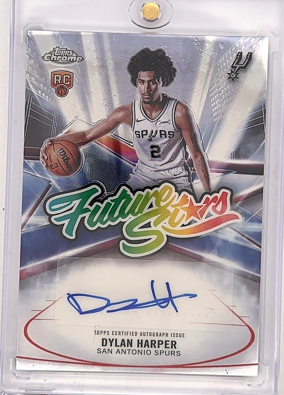 2025 Topps Chrome Future Stars Autograph Dylan Harper #FS-DH — front