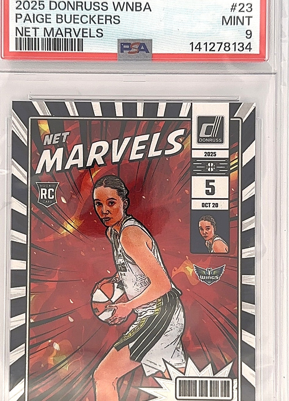 Paige Bueckers Donruss WNBA 2025 PSA 9 — front