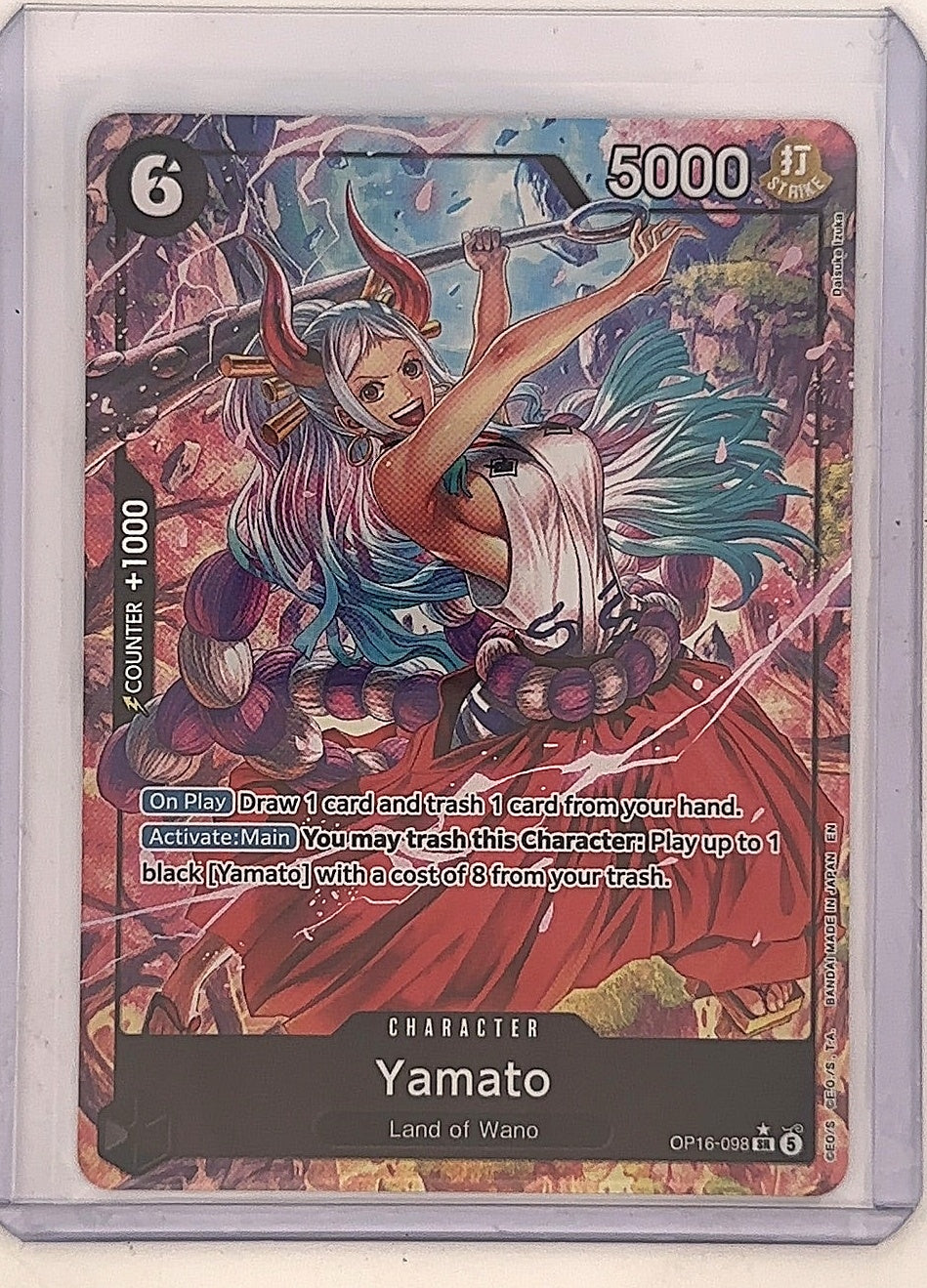 One Piece Yamato OP16-098 SR — front