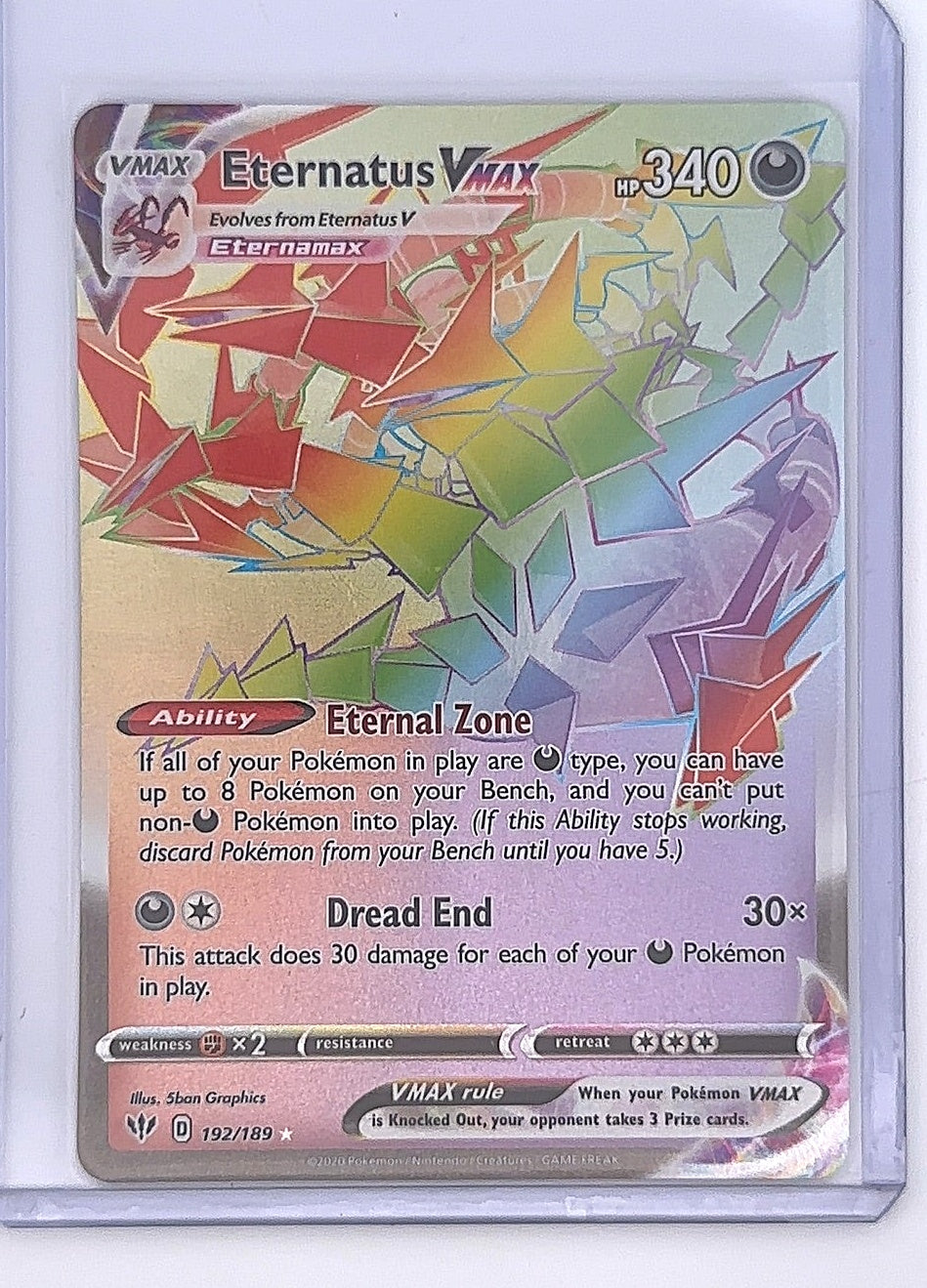 Eternatus VMAX (Secret) #192/189 — front