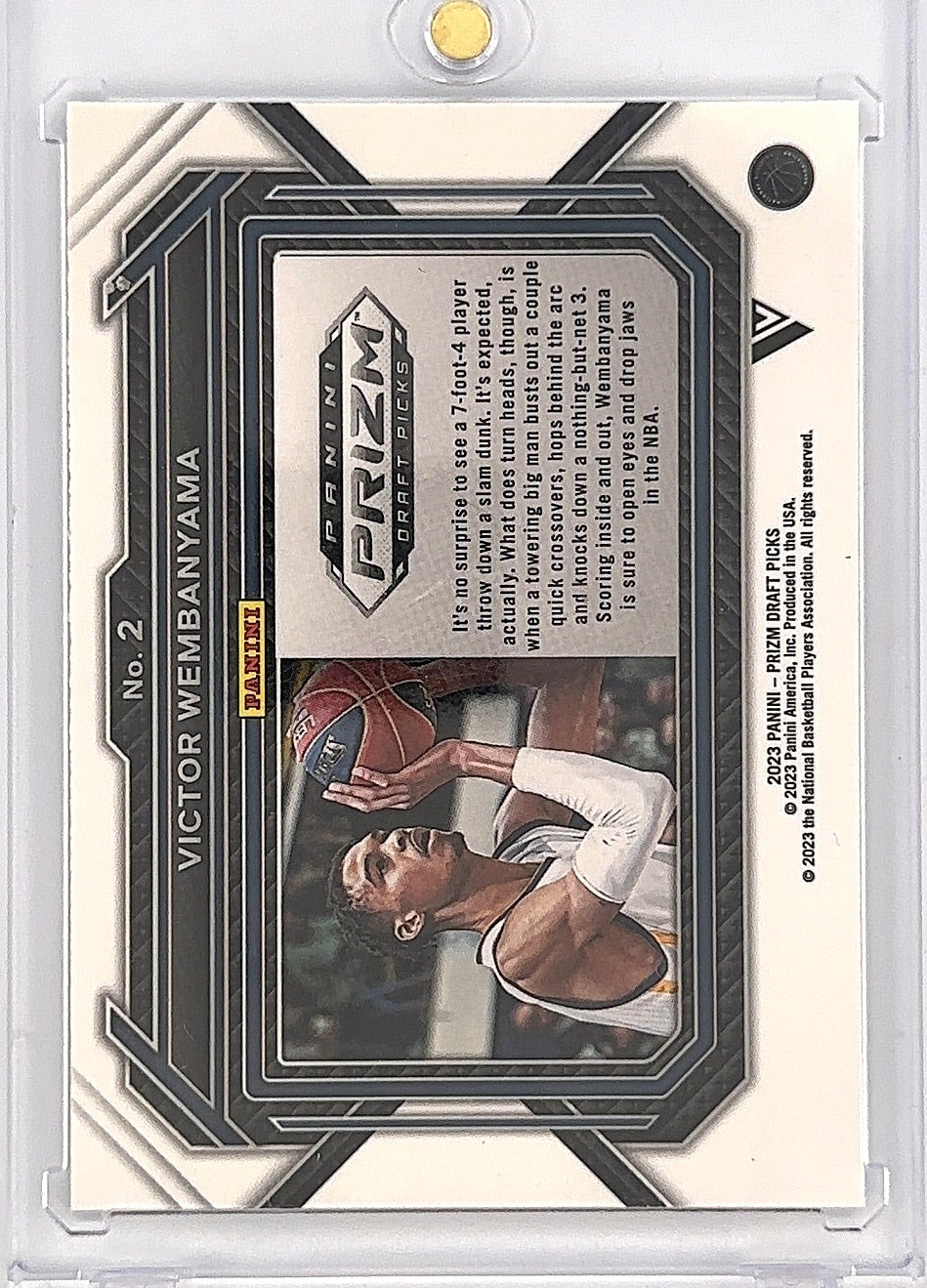 2023 Panini Prizm Draft Picks Victor Wembanyama #2 — back
