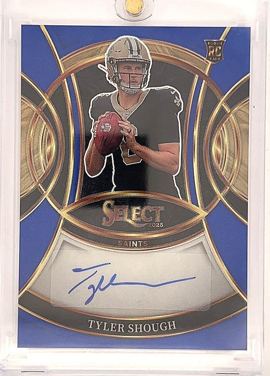 2025 Panini Select Rookie Signature Tyler Shough [Blue Prizm] #RSI-TSH — front