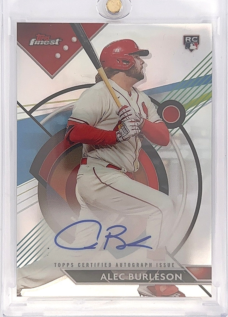 2023 Topps Finest Autographs Alec Burleson #FA-AB — front