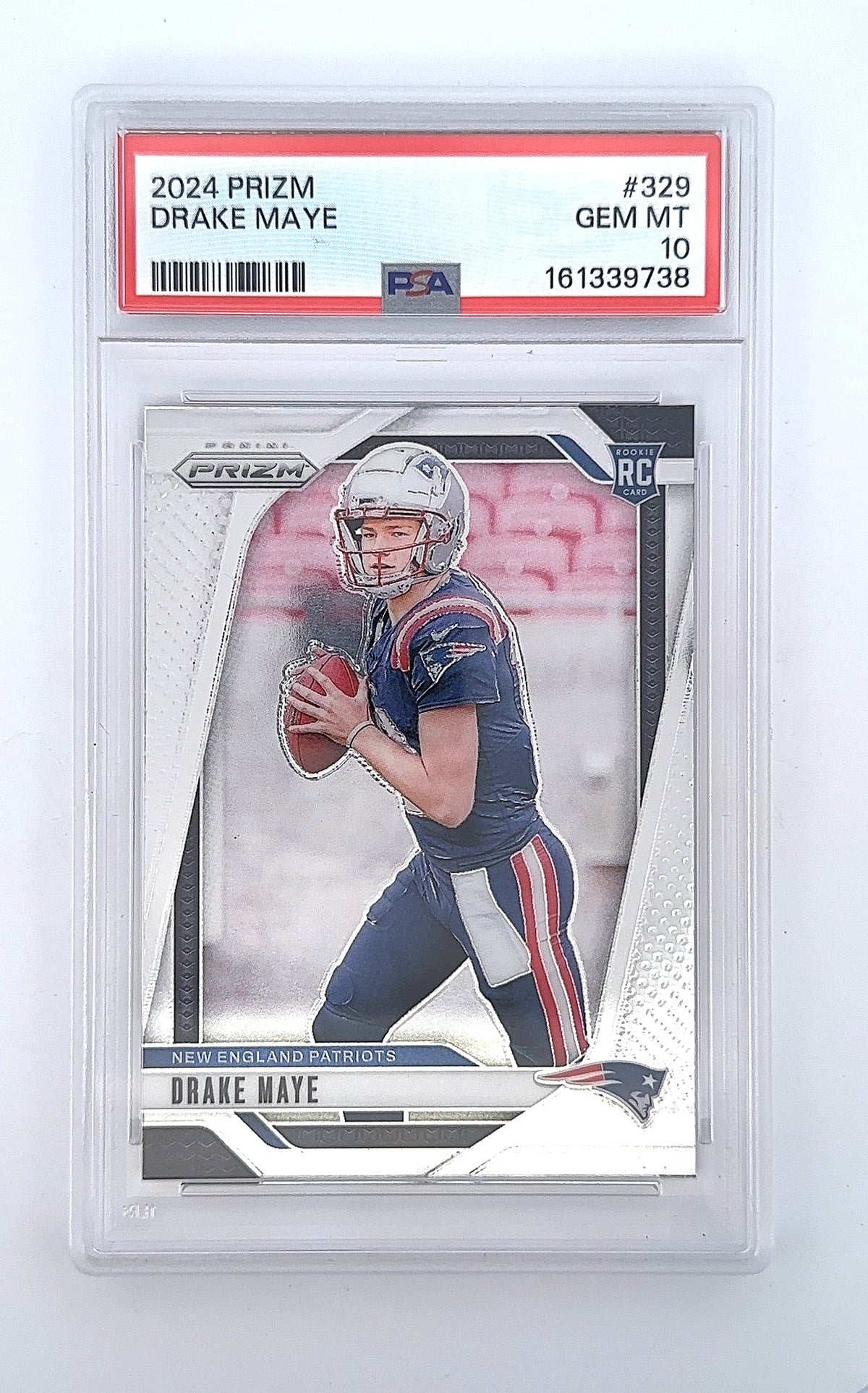 2024 Panini Prizm Drake Maye #329 PSA 10 — front