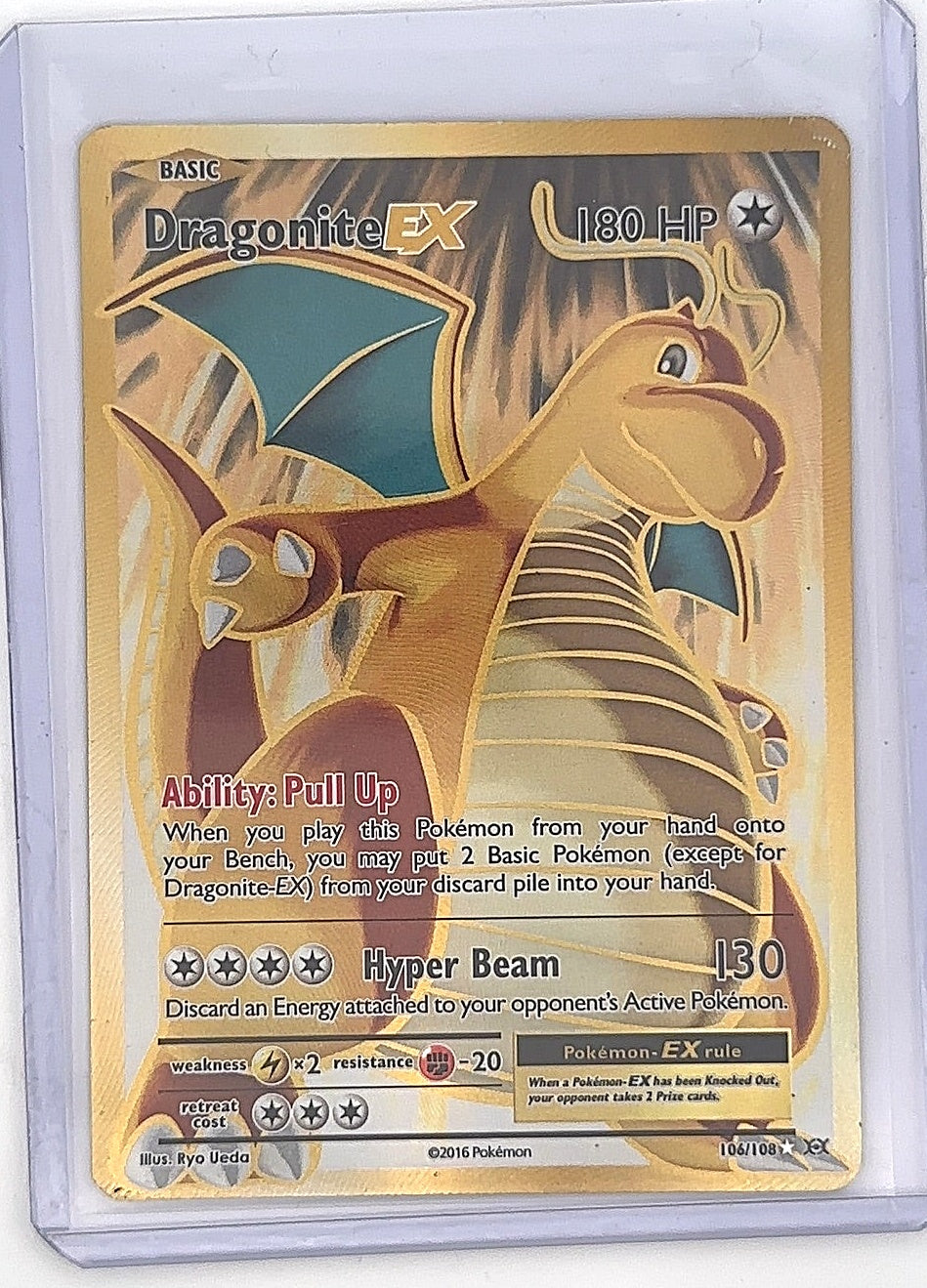 Dragonite EX (Full Art) #106/108 — front