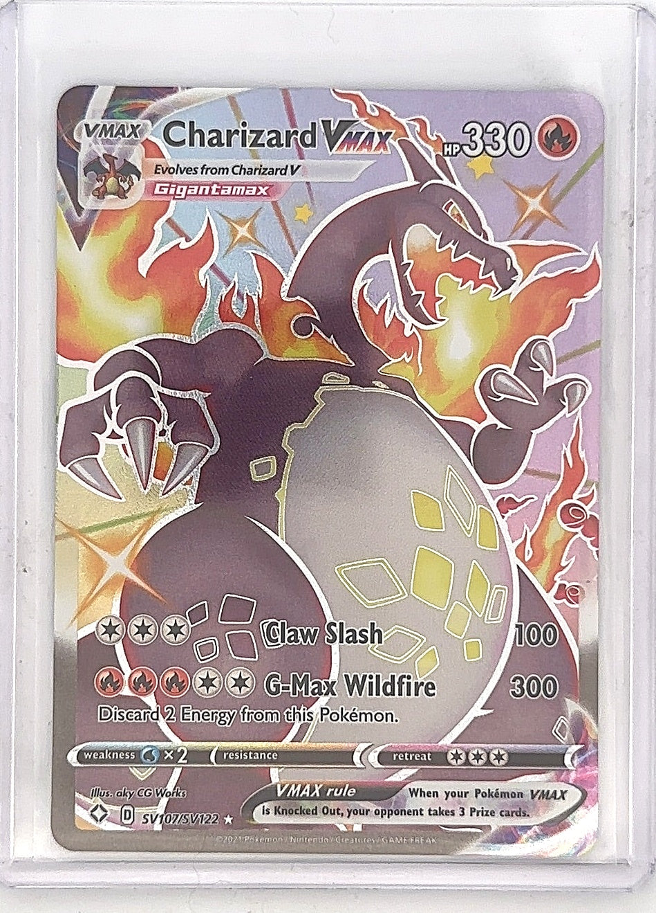 Charizard VMAX #SV107/SV122 — front