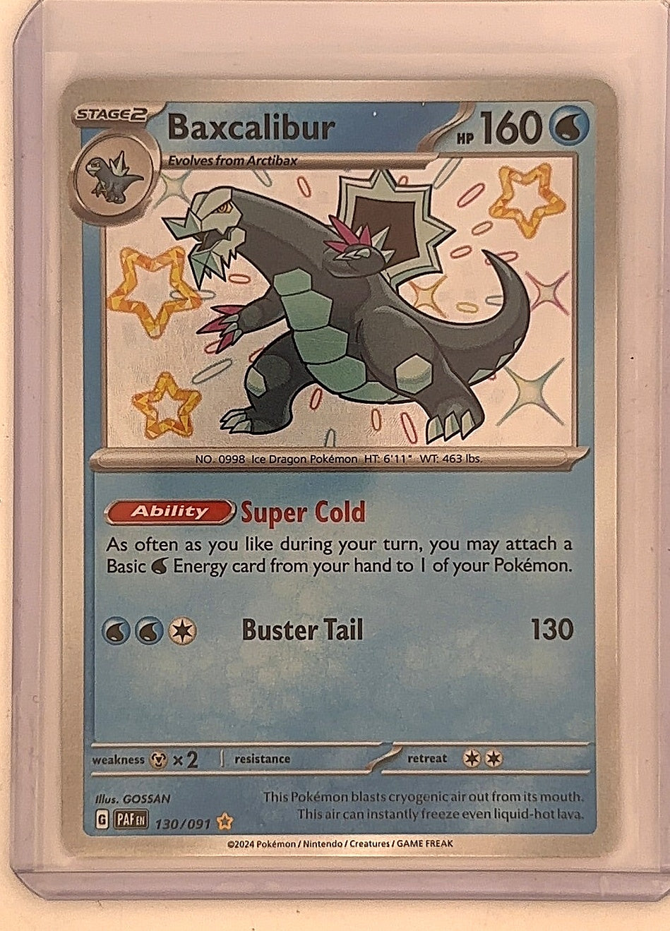 Baxcalibur #130/091 — front