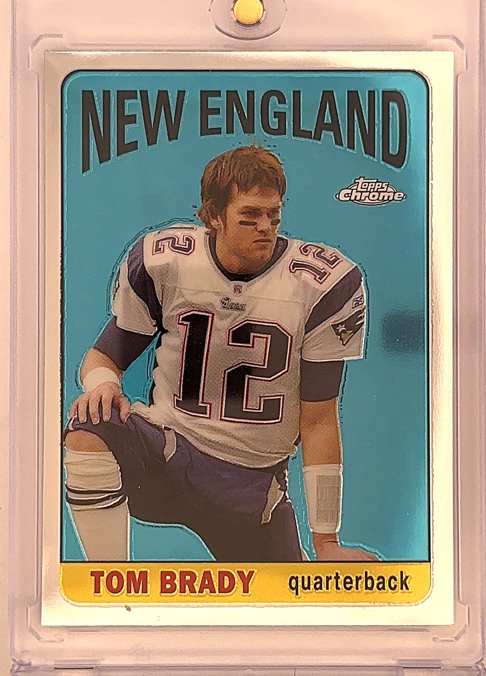 2005 Topps Chrome Throwbacks Tom Brady #TB10 — front
