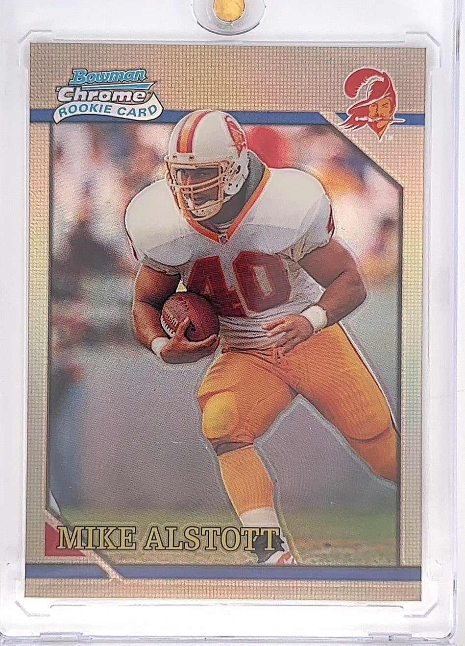 2001 Bowman Chrome 1996 Rookie Refractor Mike Alstott #BRC8 — front
