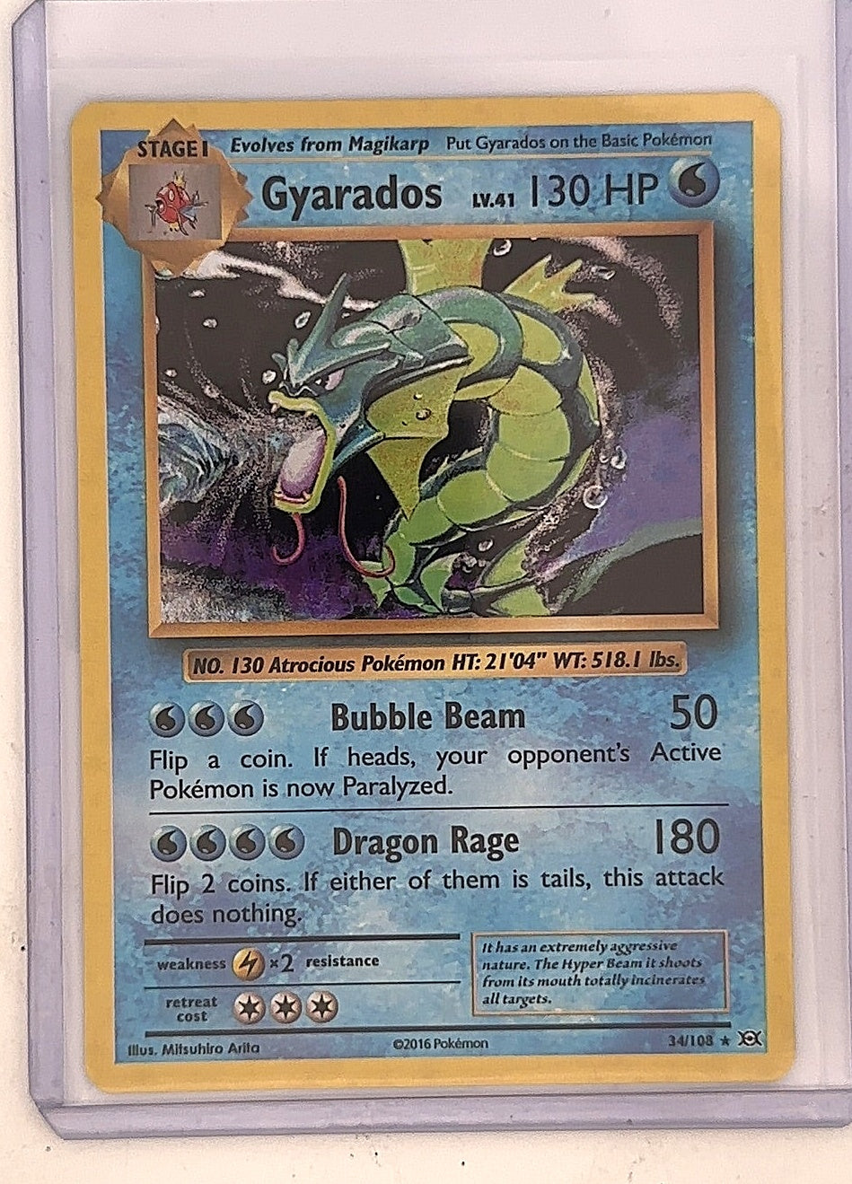Gyarados #34/108 — front