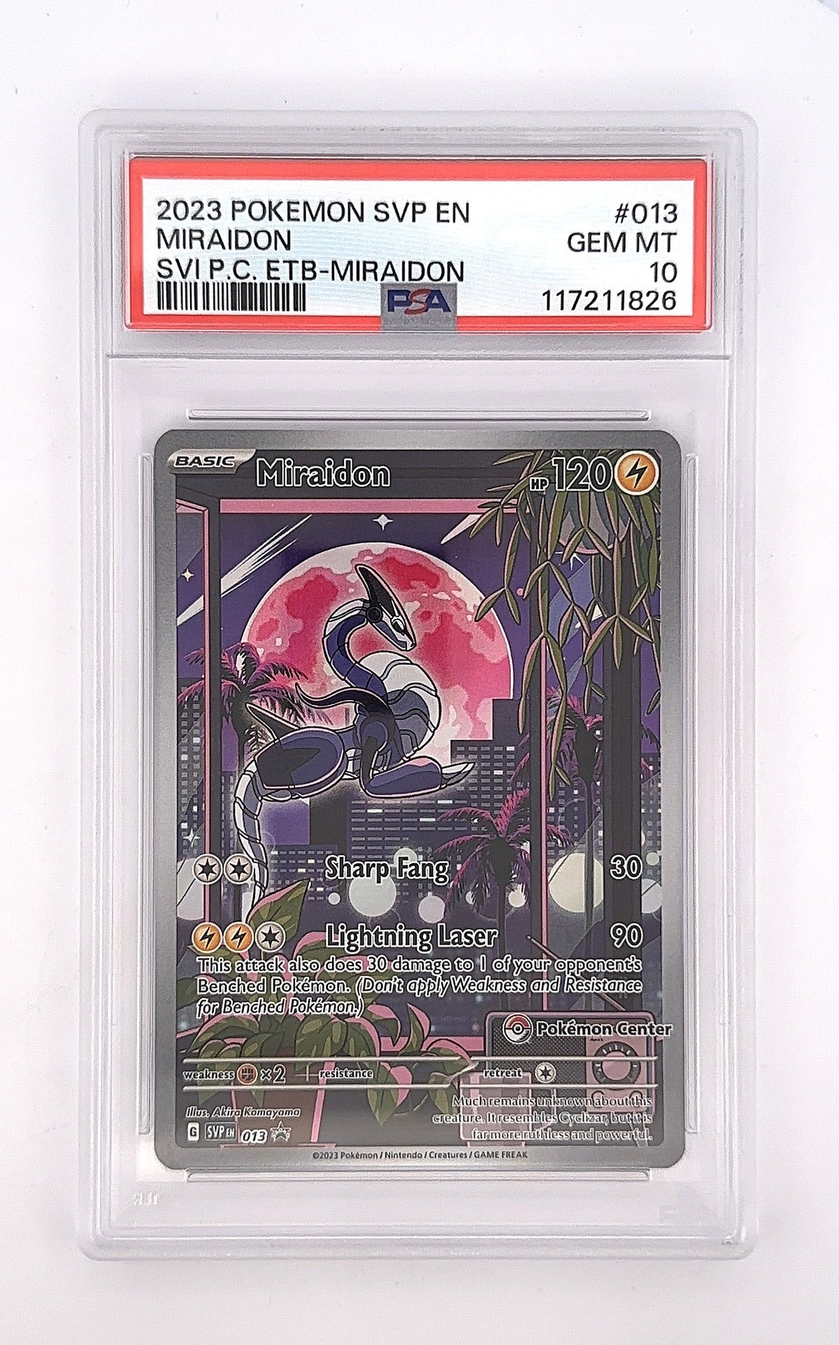 Miraidon - 013 (Pokemon Center Exclusive) #013 PSA GEM MT 10 — front