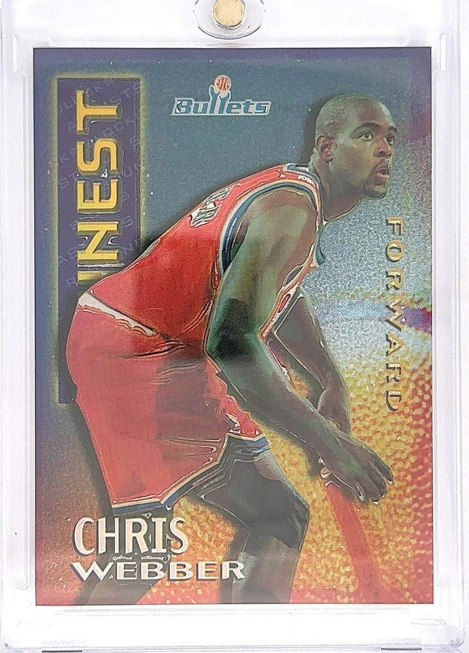 1995 Finest Mystery Chris Webber [Borderless Refractor] #M8 — front