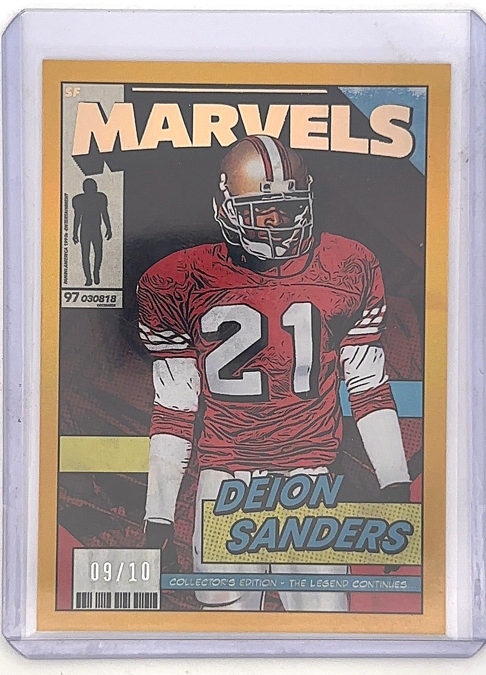 2026 Panini Donruss Diamond Marvels Deion Sanders [Gold Ice] #1 — front