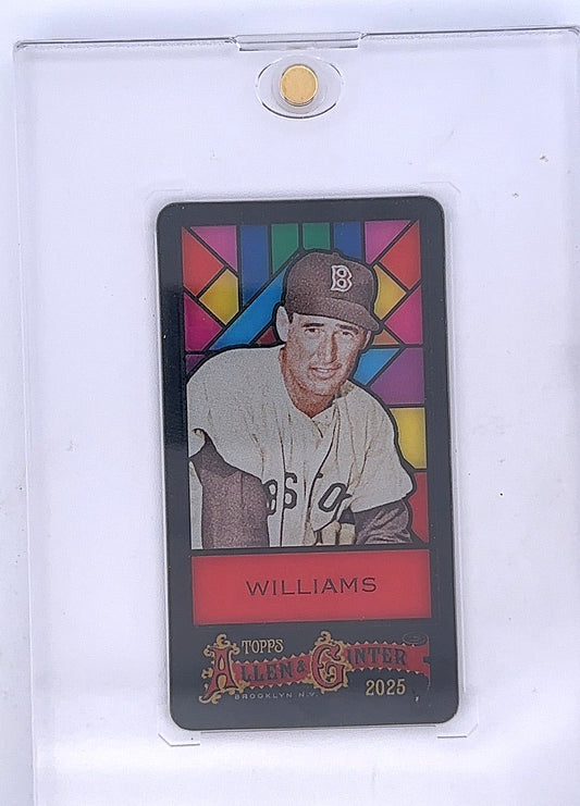 2025 Topps Allen and Ginter Ted Williams [Stained Glass Mini] #48 — front