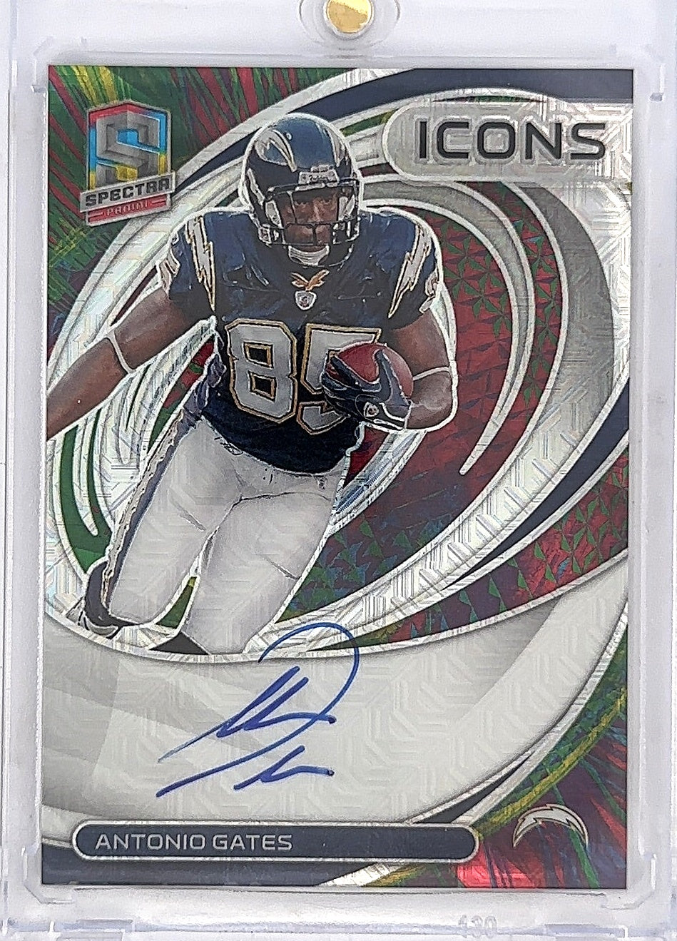 Antonio Gates Panini Spectra /25 Auto — front