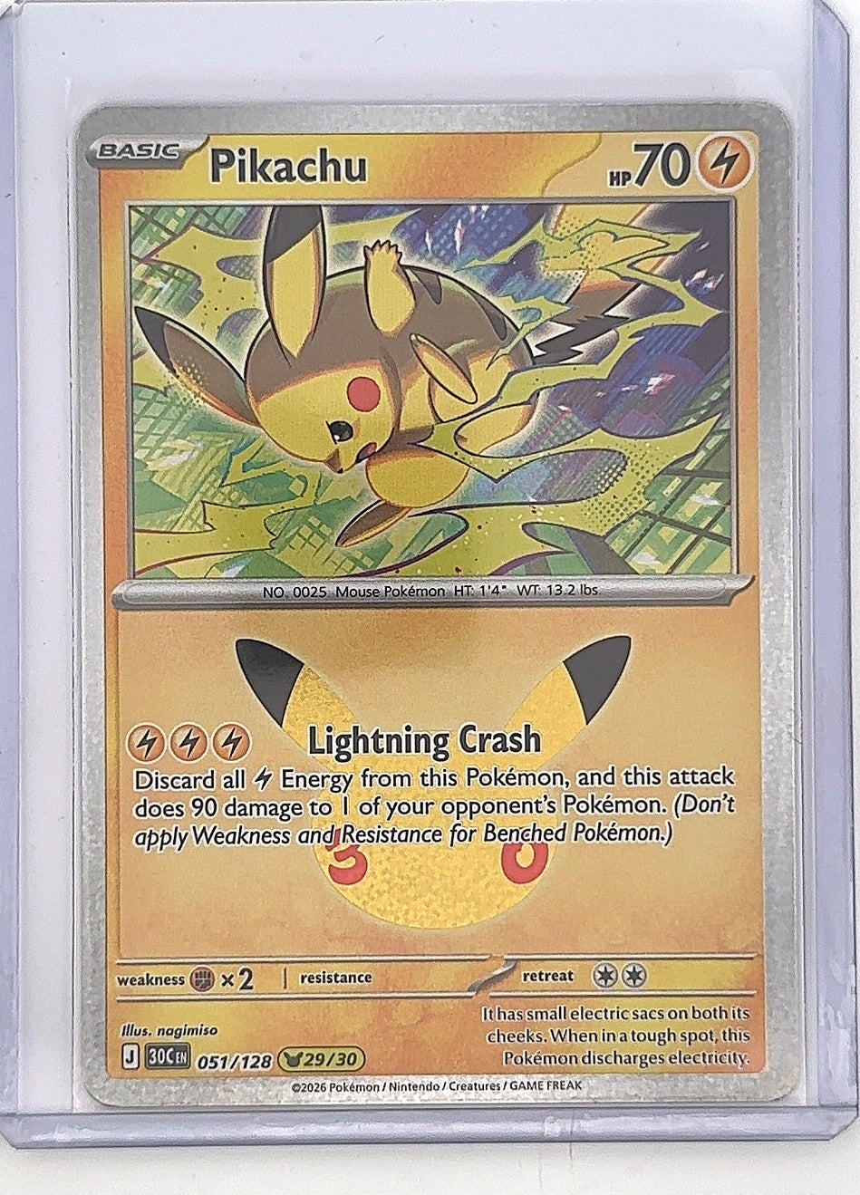 Pikachu - 051/128 #051/128 — front