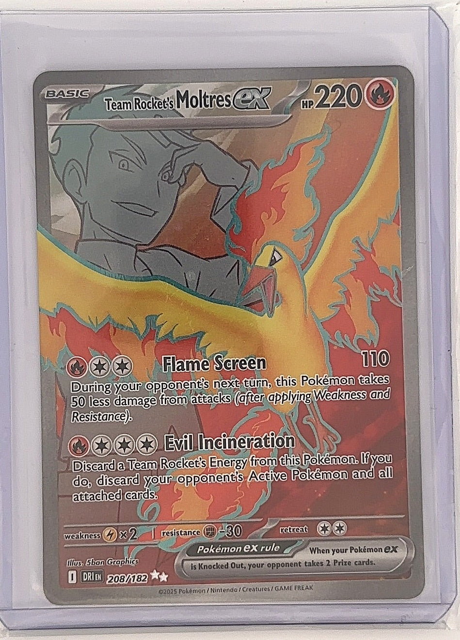 Team Rocket's Moltres ex - 208/182 #208/182 — front