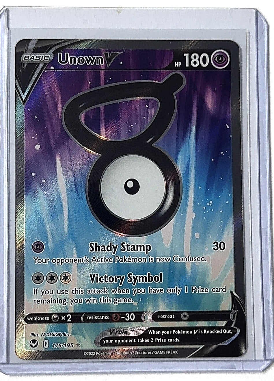 Unown V (Full Art) #176/195 — front