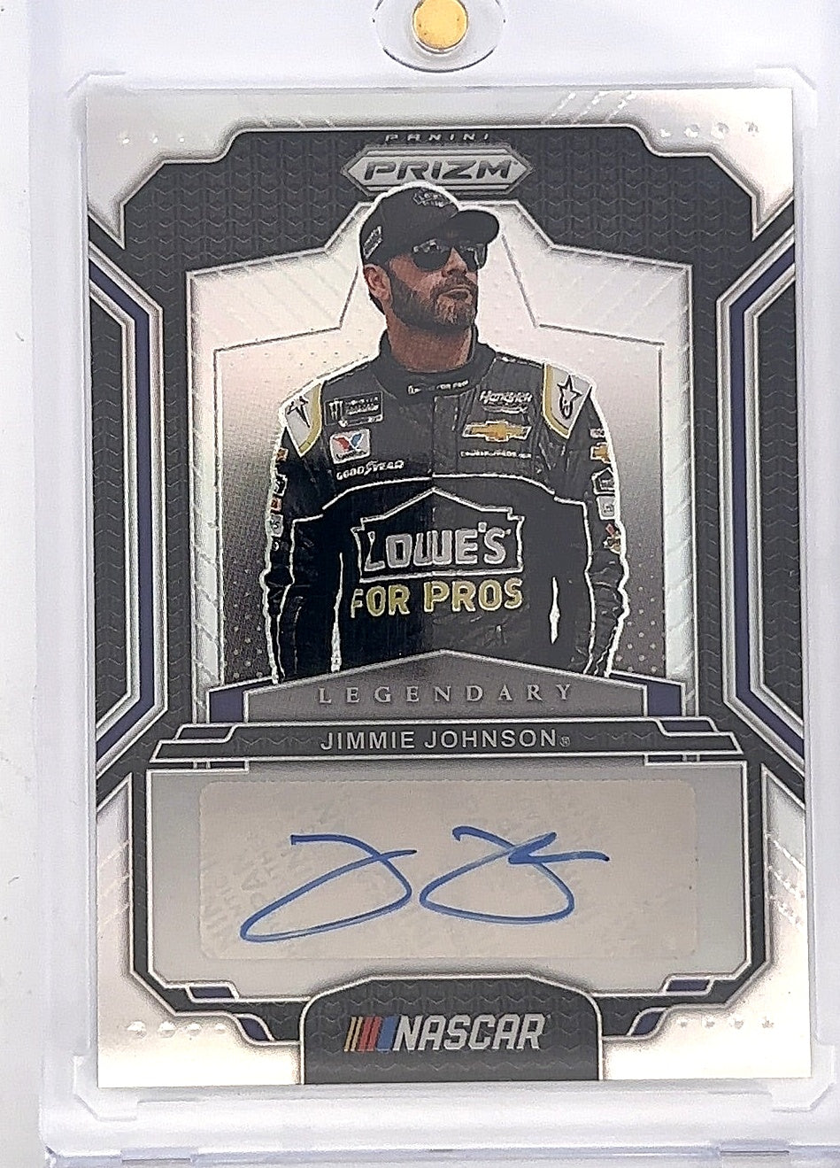 Jimmie Johnson 2025 Panini Prizm Legendary Autograph — front