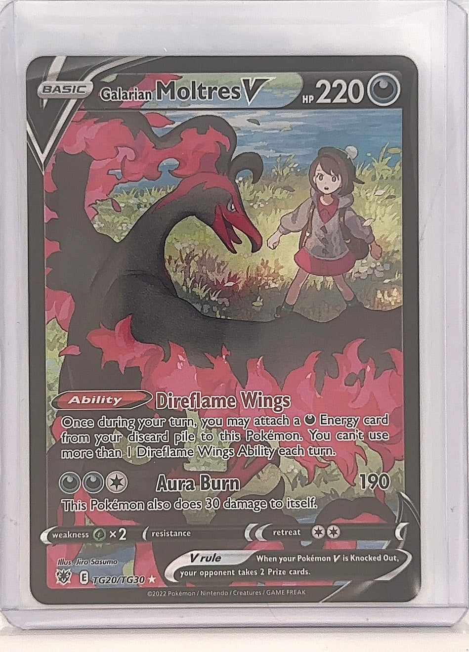 Galarian Moltres V #TG20/TG30 — front