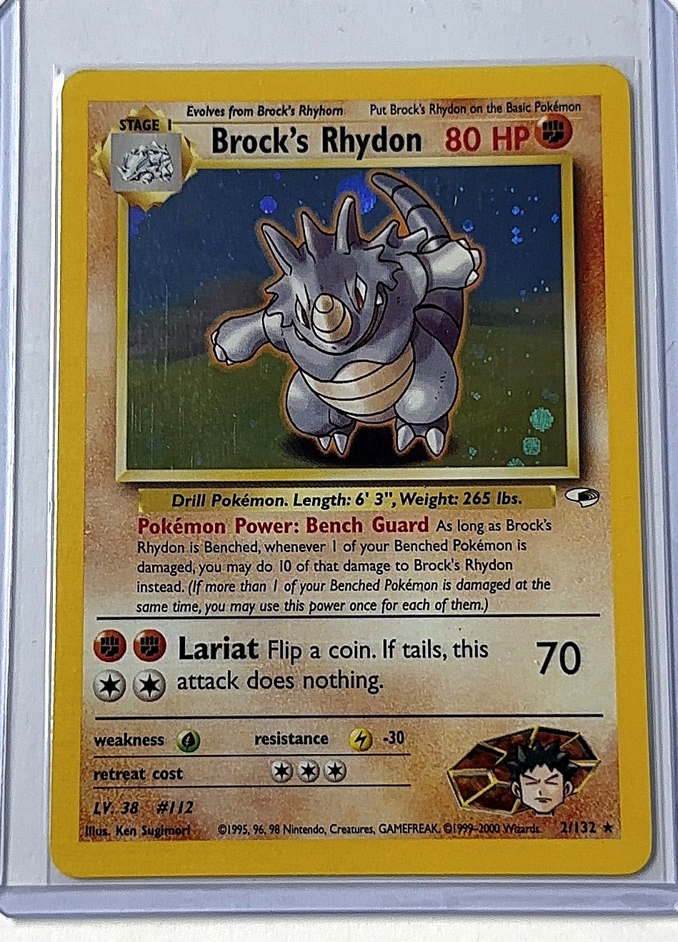Brock's Rhydon #002/132 — front