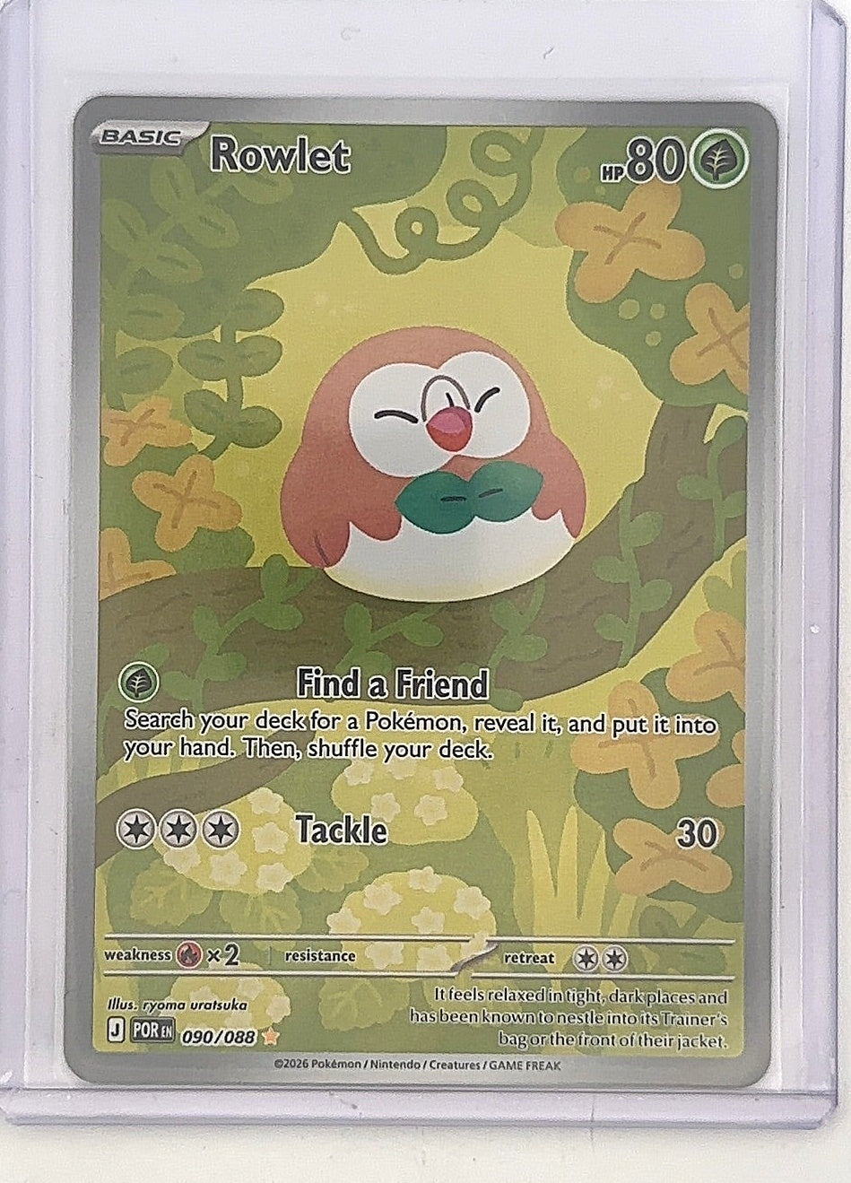 Rowlet - 090/088 #090/088 — front