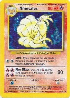 Ninetales #012/102 — stock