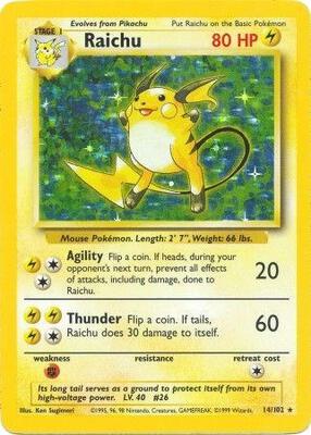 Raichu #014/102 — stock
