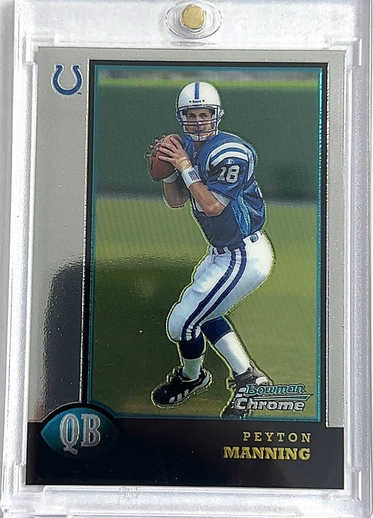 1998 Bowman Chrome Peyton Manning #1 — front