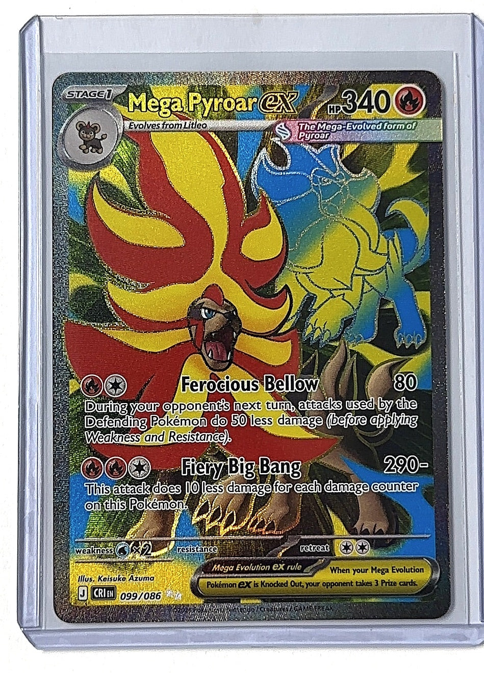 Mega Pyroar ex - 099/086 #099/086 — front