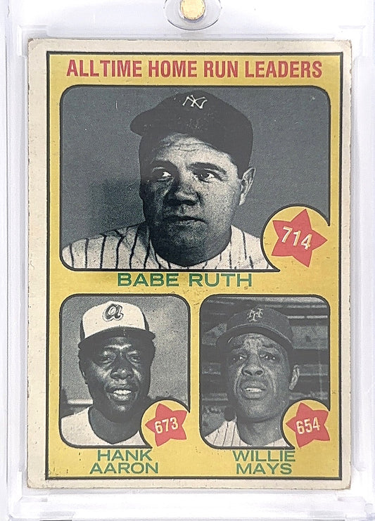 2022 Topps Heritage 50th Anniversary Buyback All Time Home Run Leaders #1 — front