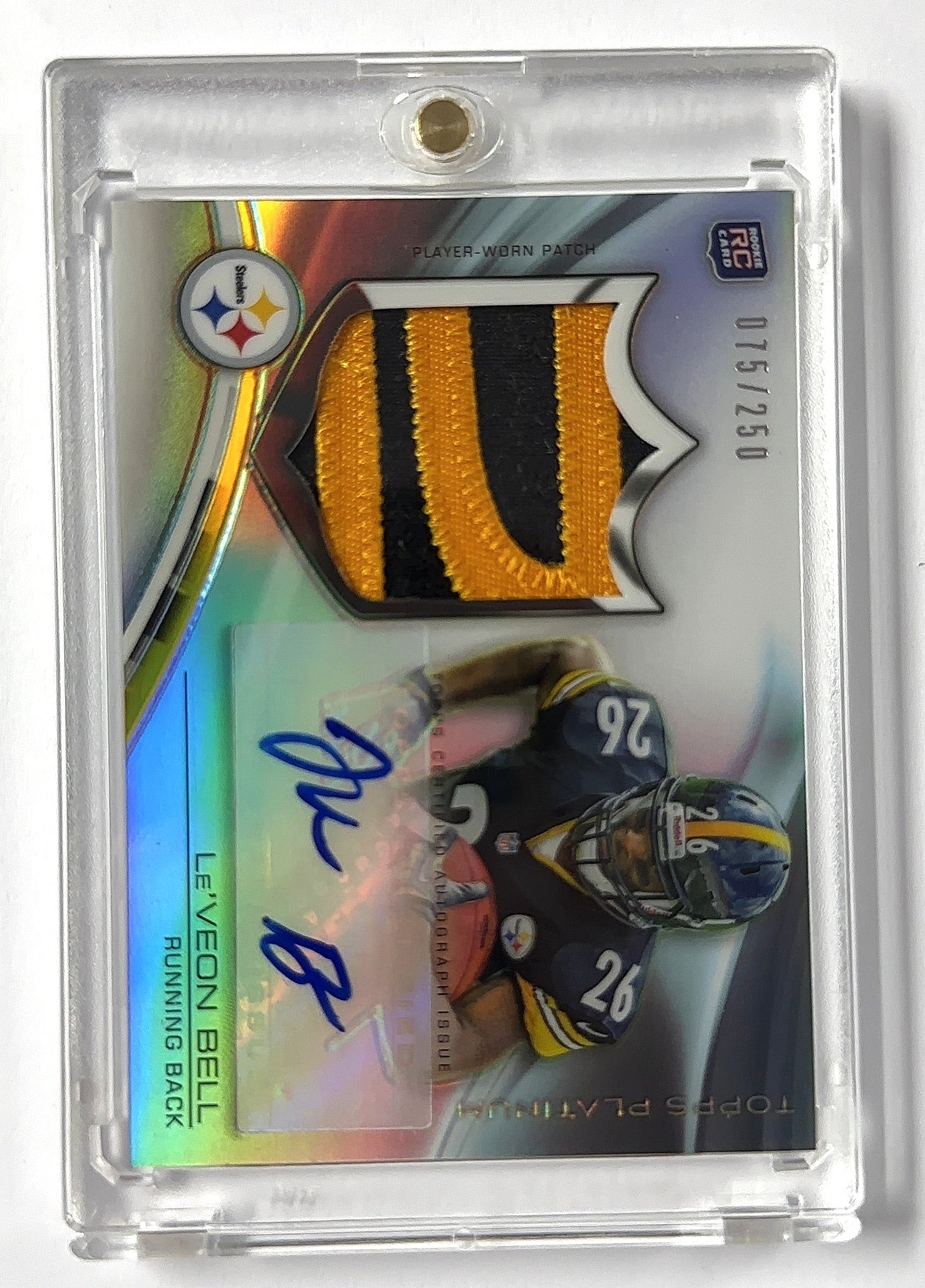 Le'Veon Bell Topps Platinum RPA /250 Forbes Platinum — front