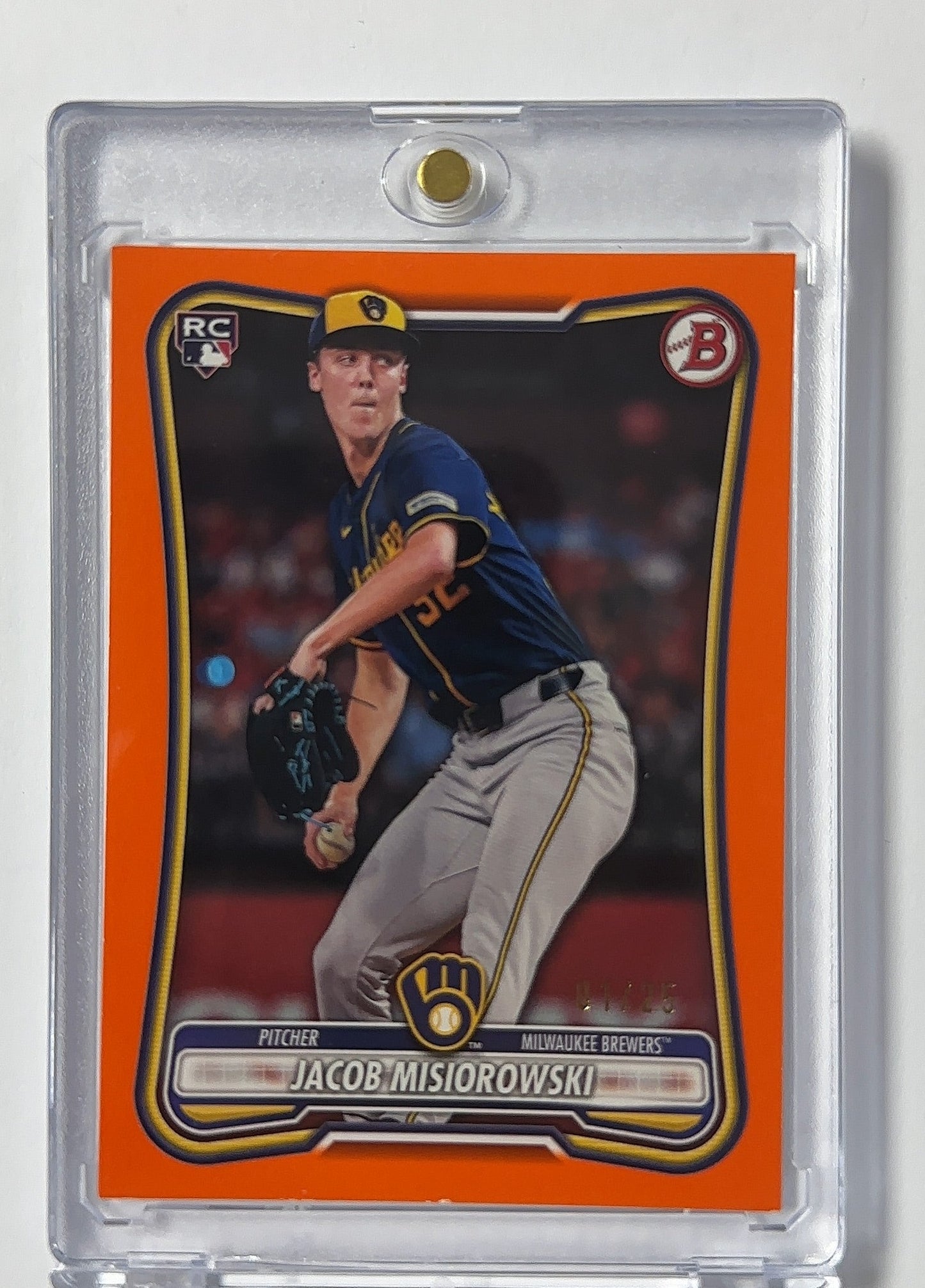 Jacob Misiorowski /25 Bowman Orange — front