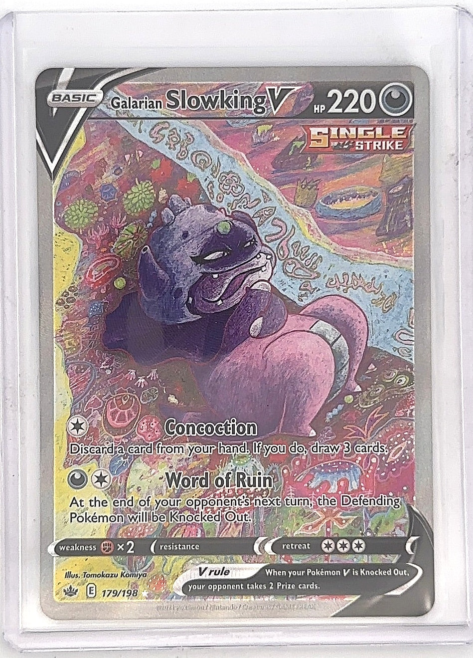 Galarian Slowking V (Alternate Full Art) #179/198 — front