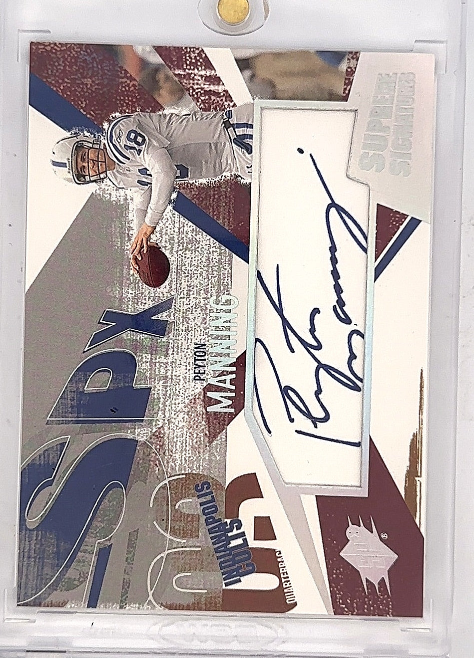 Peyton Manning Supreme Signatures 2003 — front