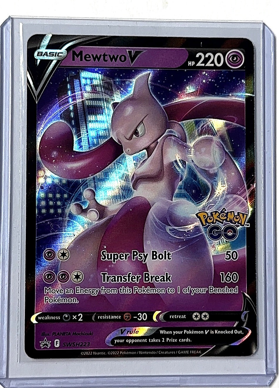 Mewtwo V - SWSH223 #SWSH223 — front