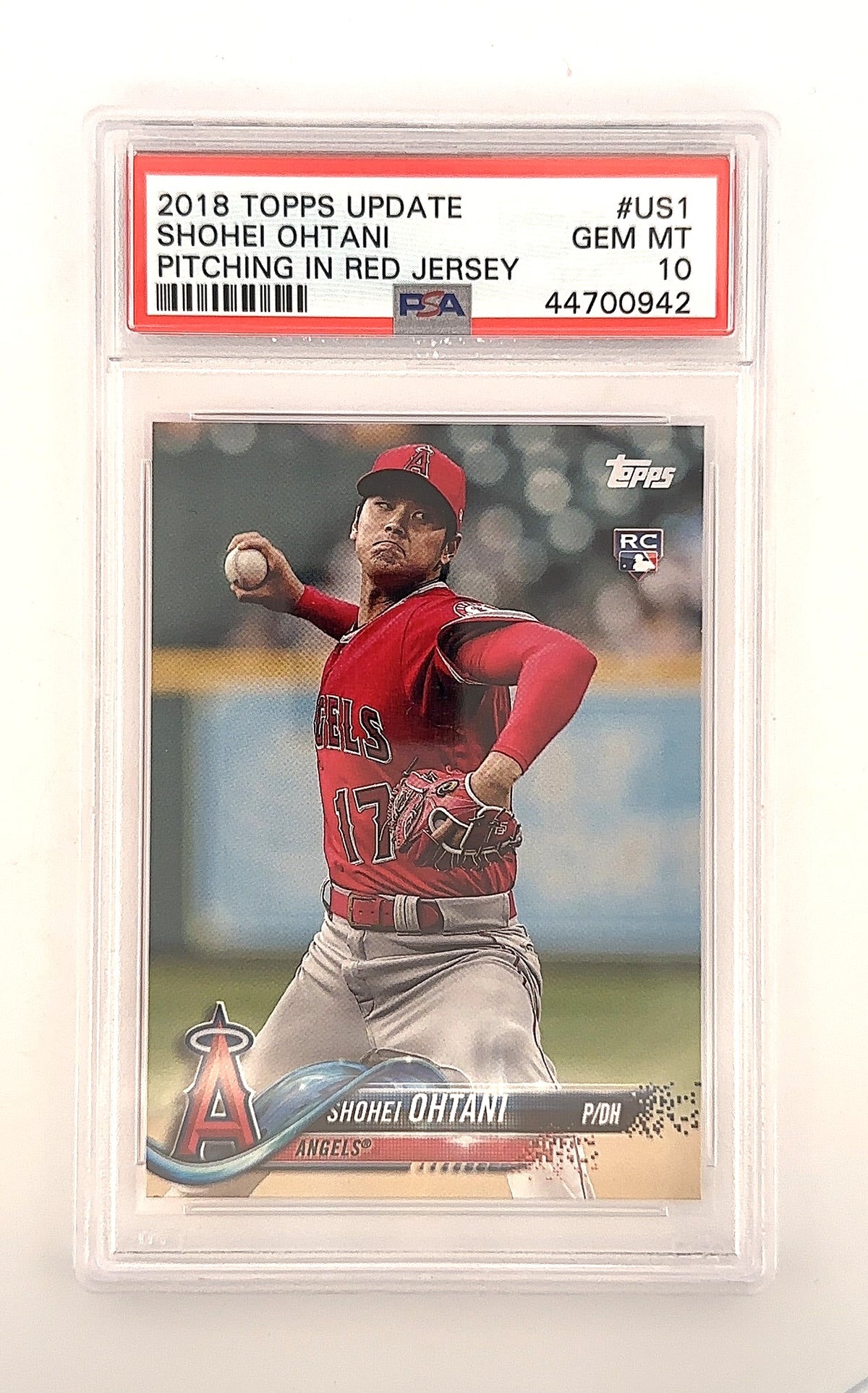 2018 Topps Shohei Ohtani RC GEM MT 10 PSA GEM MT 10 — front