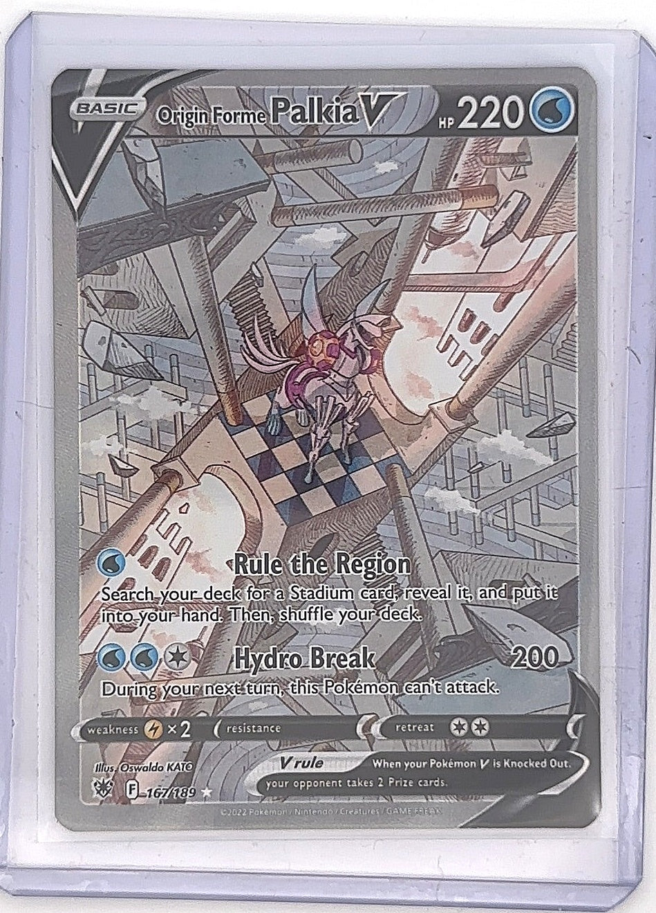 Origin Forme Palkia V (Alternate Full Art) #167/189 — front