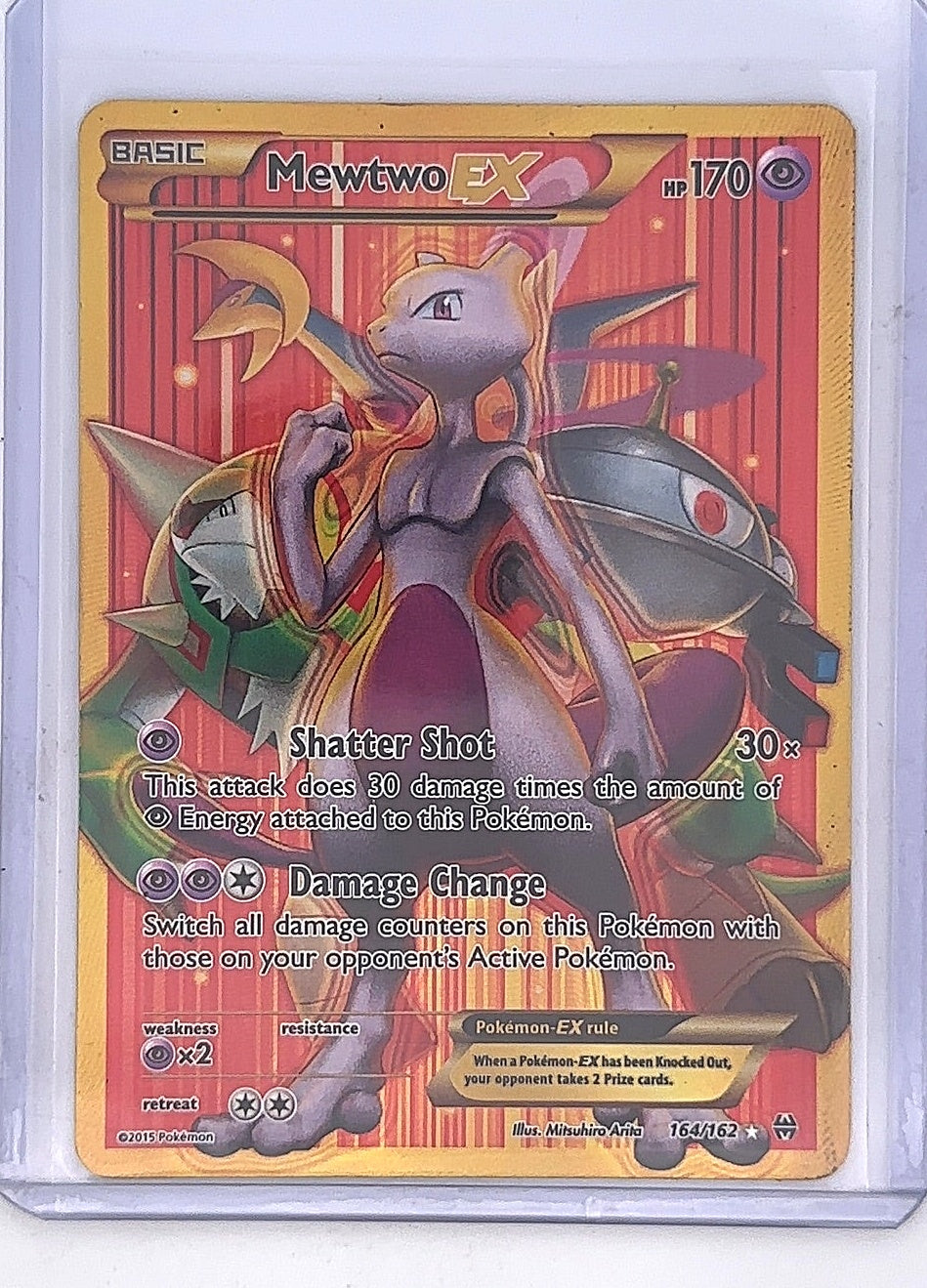 Mewtwo EX (164 Secret Full Art) #164/162 — front