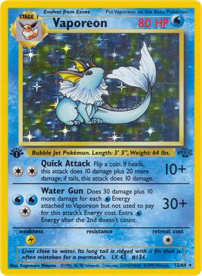 Vaporeon (12) #12/64 — stock