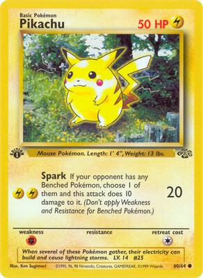 Pikachu #60/64 — stock