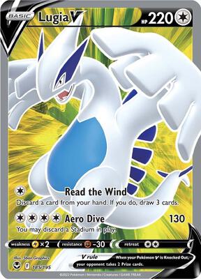 Lugia V (Full Art) #185/195 — stock