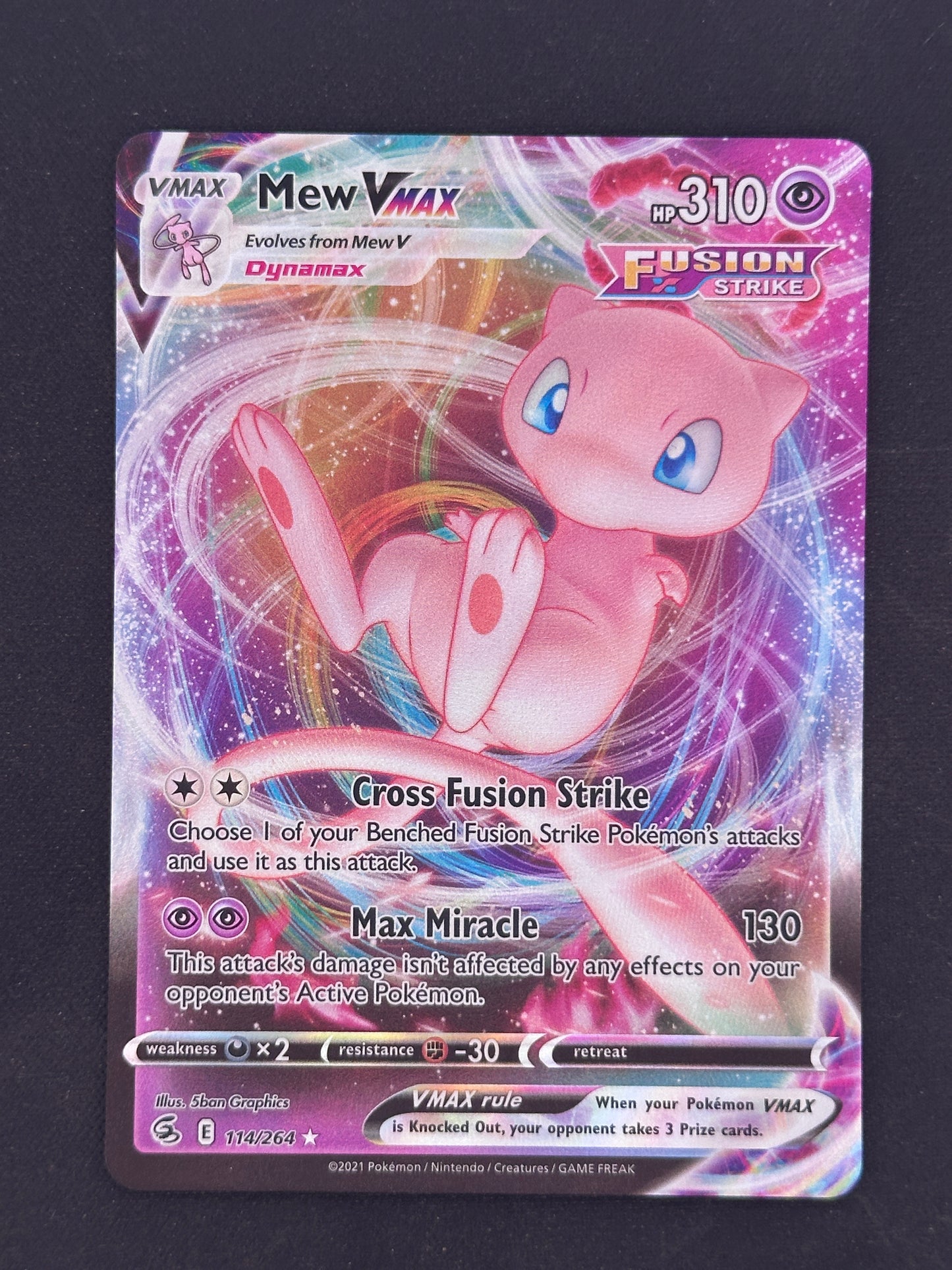 Mew VMAX SWSH08: Fusion Strike #114/264 — front