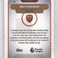 2026 Topps Premier League Merlin Max Dowman RC VHS Refractor #20 — back