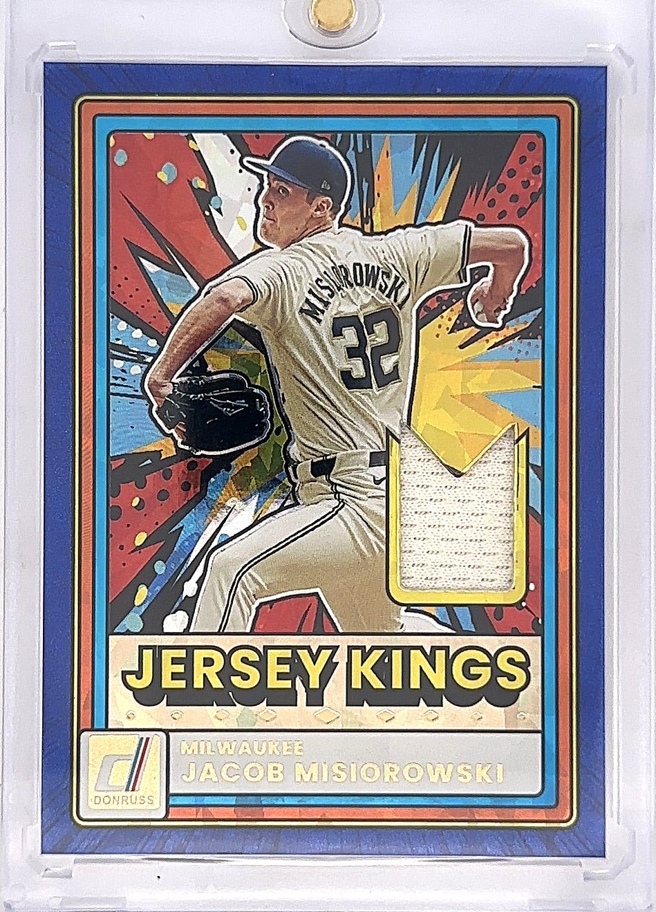 2026 Panini Donruss Jersey Kings Jacob Misiorowski [Blue Ice] #JK-JM — front