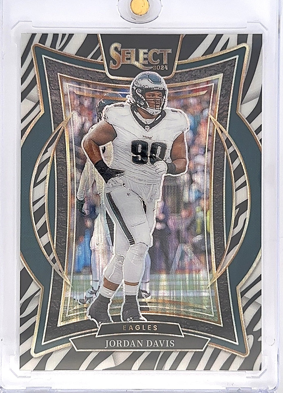 2024 Panini Select Jordan Davis [Zebra Prizm Shock] #72 — front